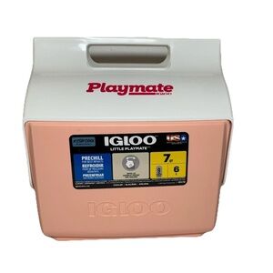 Igloo 9 Can Cooler Little Playmate Sashimi Pink Swivel Top NWT